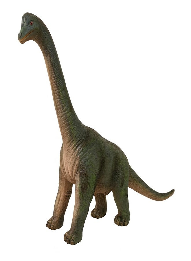 DTR Creation Brachiosaurus Dinosaur Toy ? 36 cm Realistic Long Neck Dino Figure, Green & Grey Color, Soft Rubber Prehistoric Animal Model for Kids - Image 1